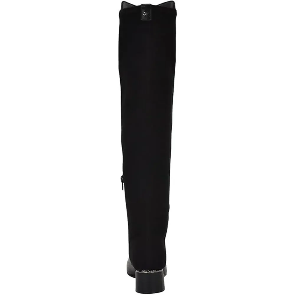 Calvin Klein Womens PEMMIE Solid Over-The-Knee Boots Black 7 M new - Picture 2 of 6